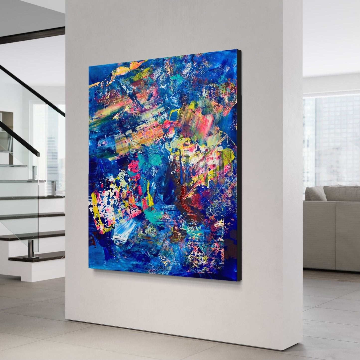 Gemälde kaufen | Big City Life 120x100 cm-gemaelde-kaufen-sabine-runge-muenchen