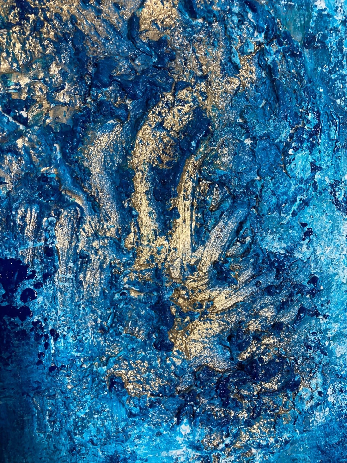 Kunstwerk kaufen | Blue Escape 100x80 cm-unikate-kaufen-sabine-runge-münchen