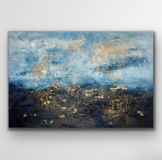 Gemälde kaufen | Falling Stars 120x80 cm-gemaelde-kaufen-sabine-runge-muenchen