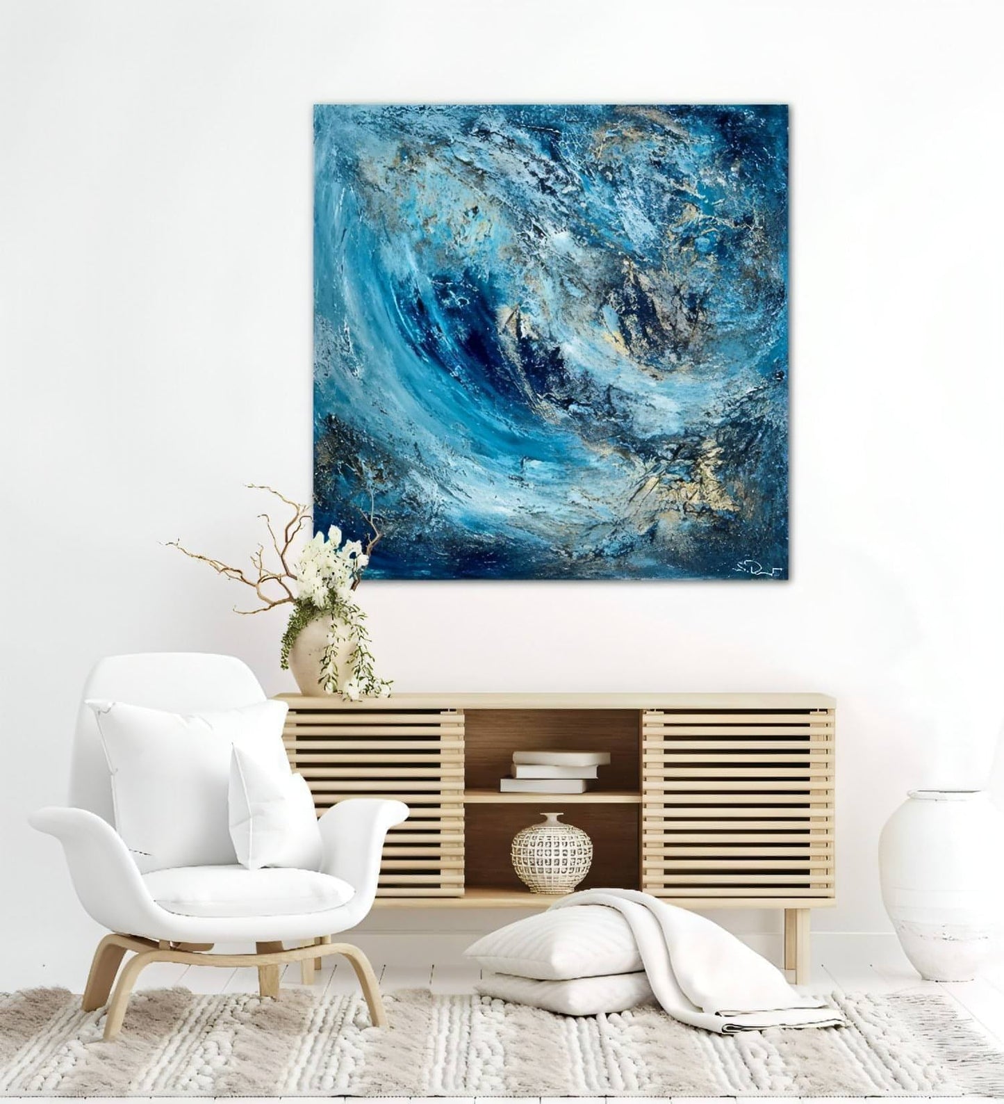 Gemälde kaufen | Hurricane 100x100 cm-gemaelde-kaufen-sabine-runge-muenchen