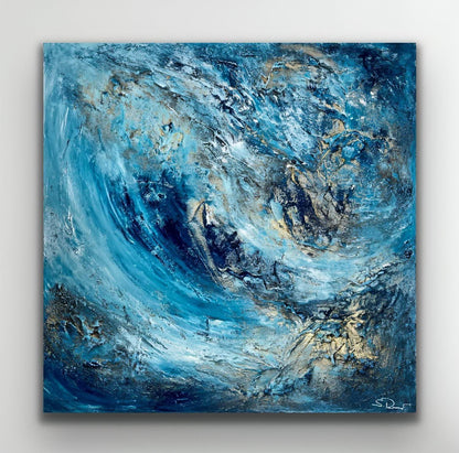 Kunstwerk kaufen | Hurricane 100x100 cm-unikate-kaufen-sabine-runge-münchen