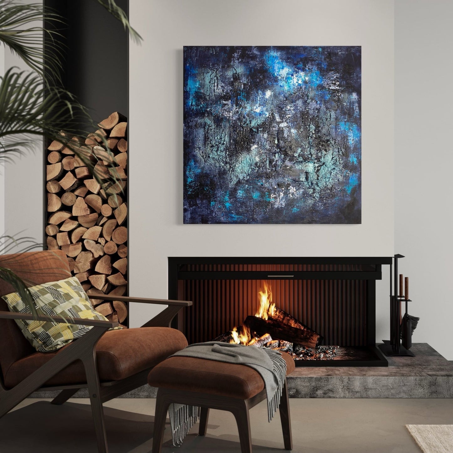 Gemälde kaufen | Midnight Fever 100x100 cm-gemaelde-kaufen-sabine-runge-muenchen