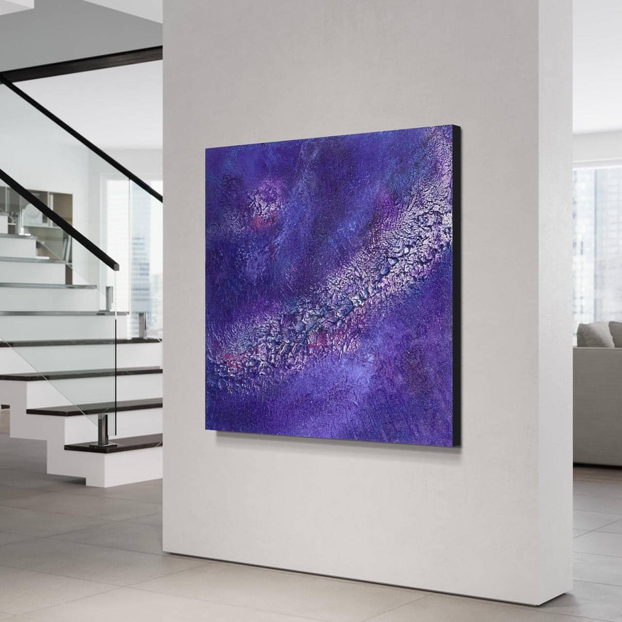Gemälde kaufen | Milkyway 80x80 cm-gemaelde-kaufen-sabine-runge-muenchen