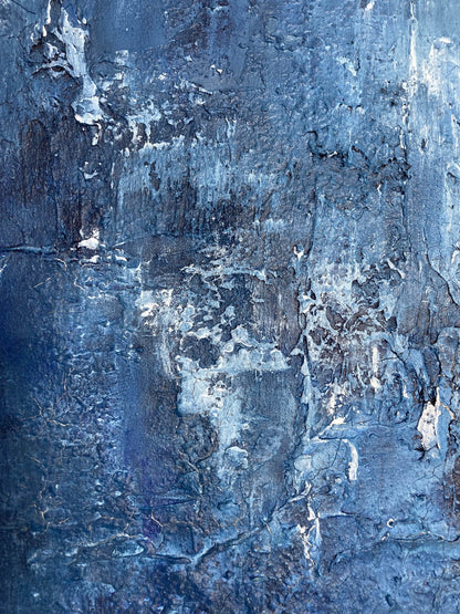 Gemälde kaufen | Sapphire Cave 100x100 cm-gemaelde-kaufen-sabine-runge-muenchen