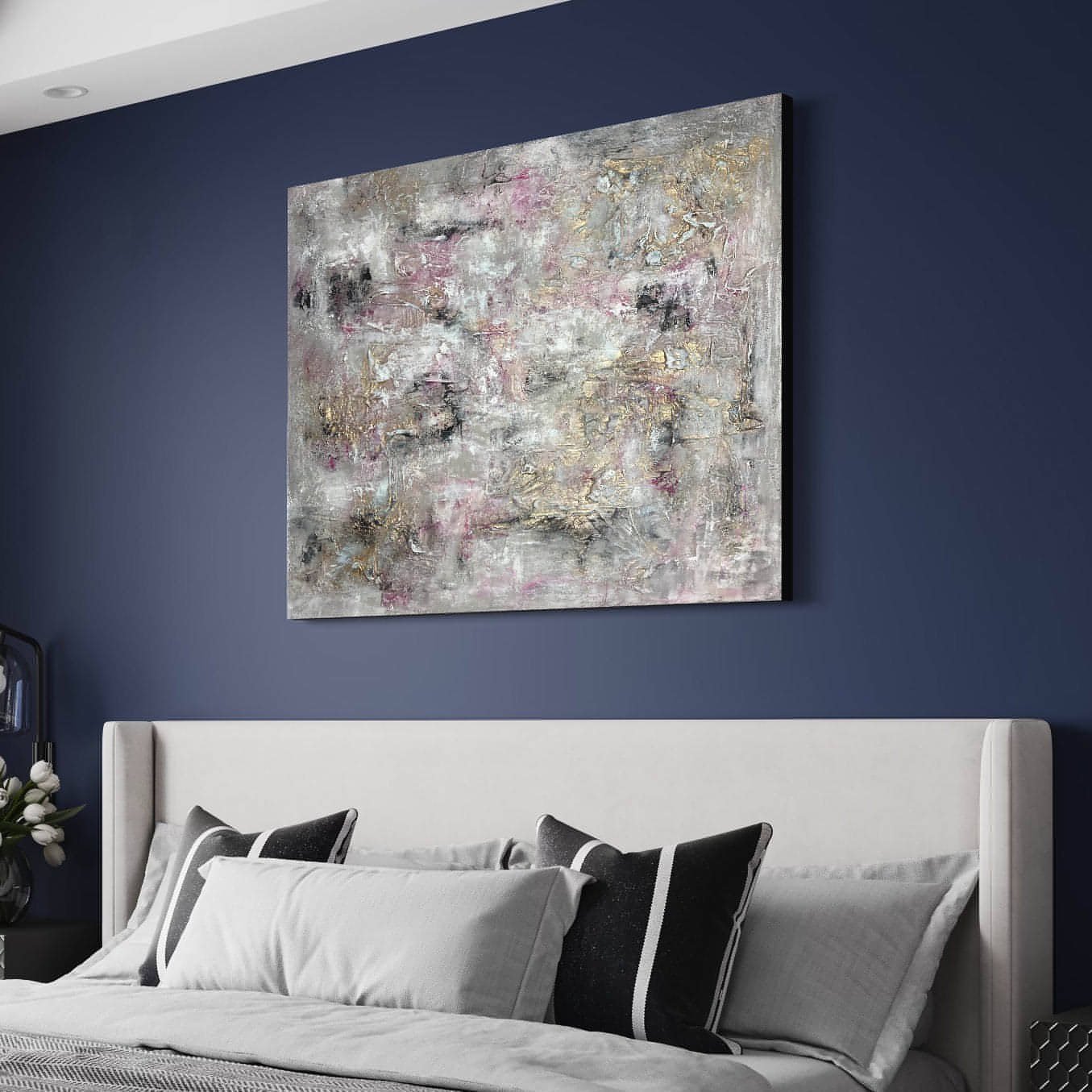 Gemälde kaufen | White Nights 120x100 cm-gemaelde-kaufen-sabine-runge-muenchen