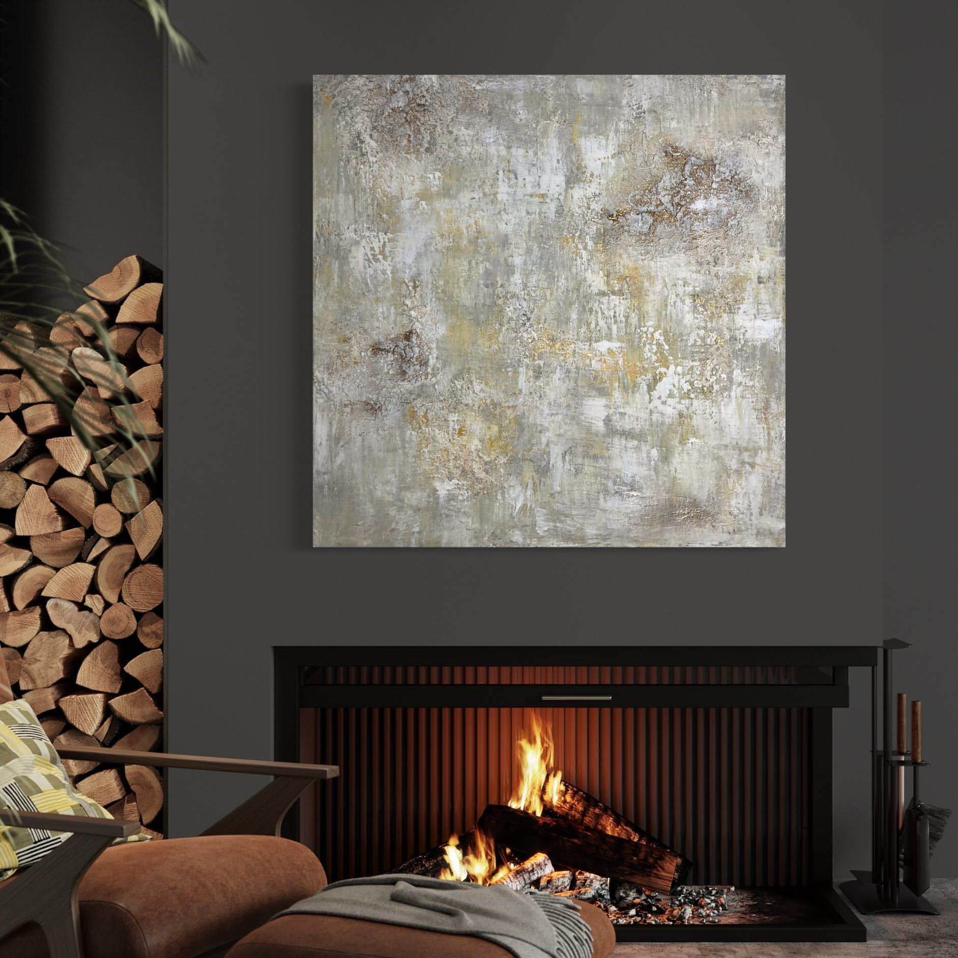 Gemälde kaufen | Zafferano 100x100 cm-gemaelde-kaufen-sabine-runge-muenchen