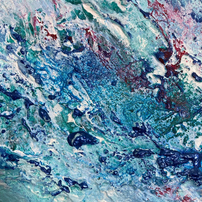 Abstraktes Gemälde kaufen - Celeste 80x80 cm - gemaelde - kaufen - sabine - runge - muenchen