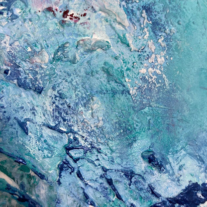 Abstraktes Gemälde kaufen - Celeste 80x80 cm - gemaelde - kaufen - sabine - runge - muenchen