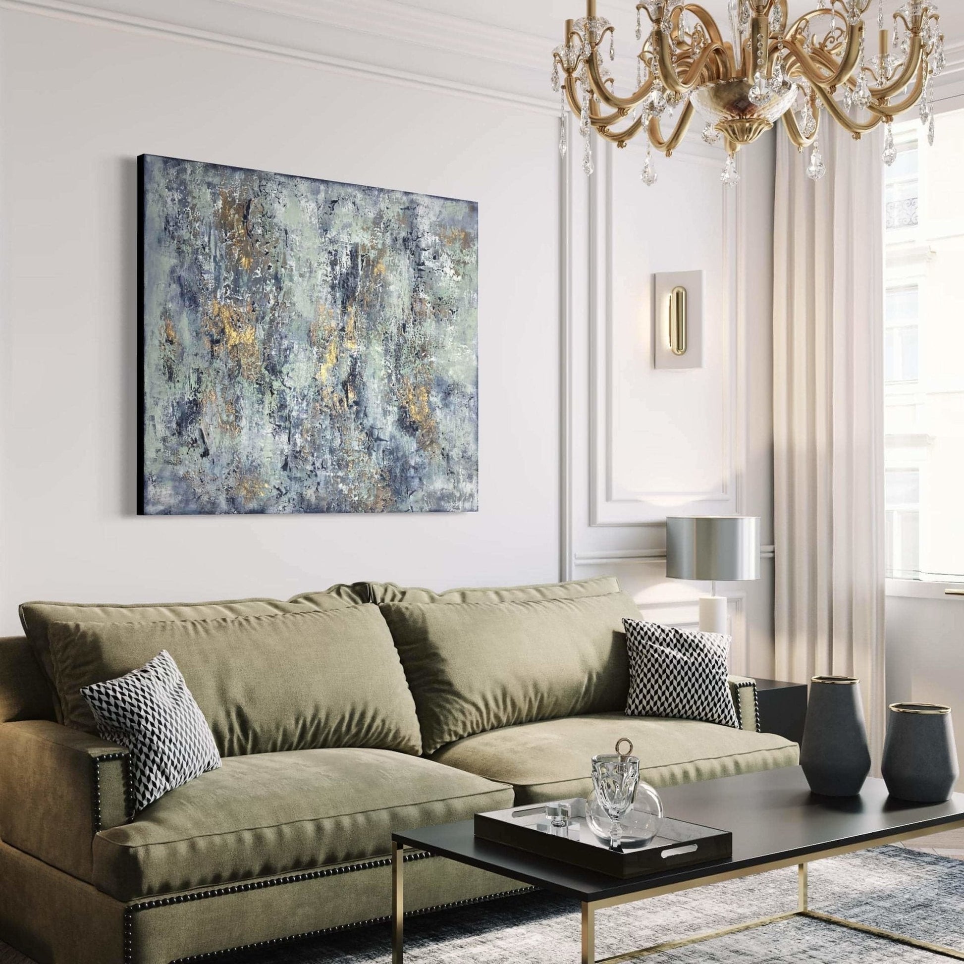 Abstraktes Gemälde kaufen - Cypress 120x100 cm - gemaelde - kaufen - sabine - runge - muenchen