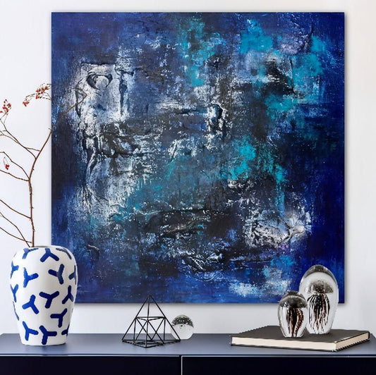 Abstraktes Gemälde kaufen - Delirium 80x80 cm - gemaelde - kaufen - sabine - runge - muenchen