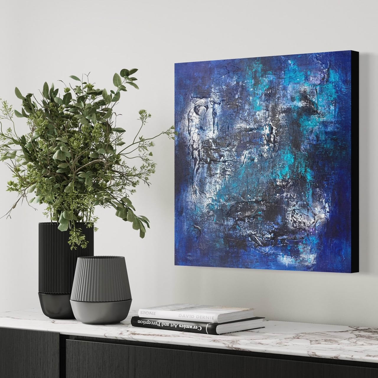Abstraktes Gemälde kaufen - Delirium 80x80 cm - gemaelde - kaufen - sabine - runge - muenchen