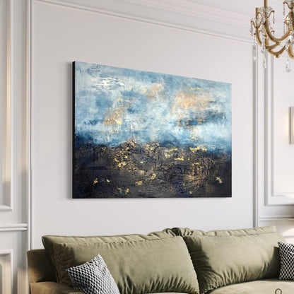 Abstraktes Gemälde kaufen - Falling Stars 120x80 cm - gemaelde - kaufen - sabine - runge - muenchen