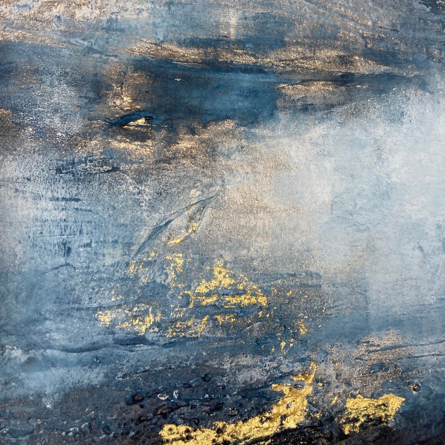 Abstraktes Gemälde kaufen - Falling Stars 120x80 cm - gemaelde - kaufen - sabine - runge - muenchen
