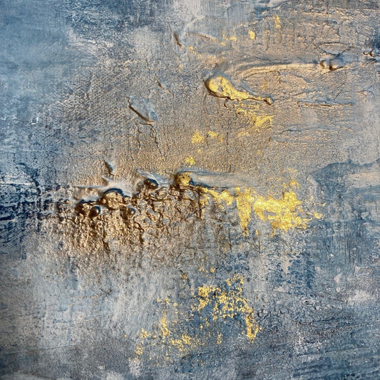 Abstraktes Gemälde kaufen - Falling Stars 120x80 cm - gemaelde - kaufen - sabine - runge - muenchen