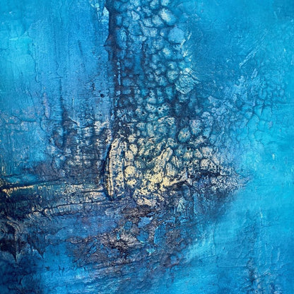Abstraktes Gemälde kaufen: Fondo del Mar 60x80 cm - gemaelde - kaufen - sabine - runge - muenchen