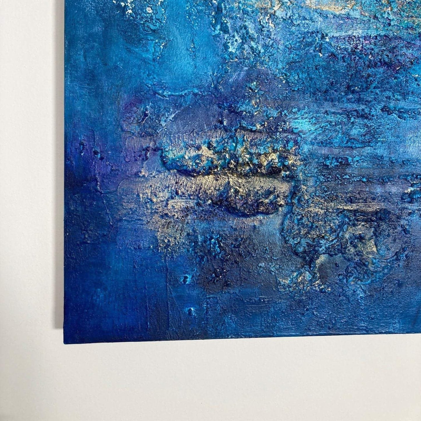 Abstraktes Gemälde kaufen - Golden Wings 120x100 cm - gemaelde - kaufen - sabine - runge - muenchen
