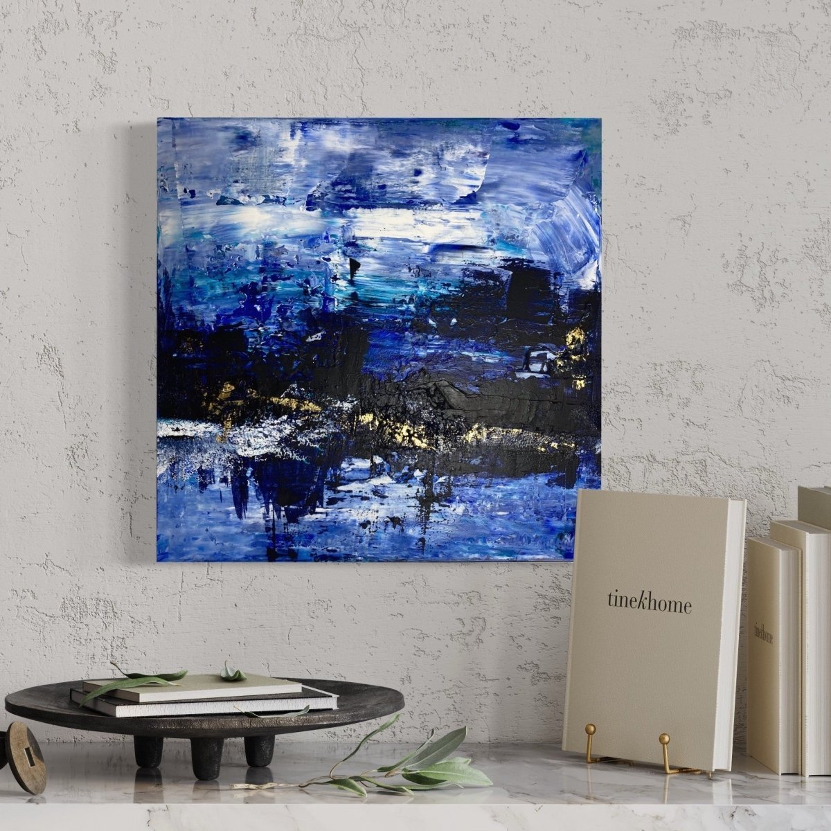 Abstraktes Gemälde kaufen - Heart in Alaska 60x60 cm - gemaelde - kaufen - sabine - runge - muenchen