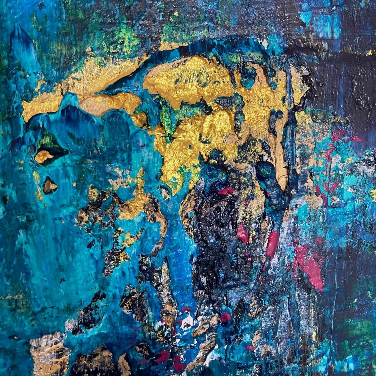 Abstraktes Gemälde kaufen - Maui 100x80 cm - gemaelde - kaufen - sabine - runge - muenchen