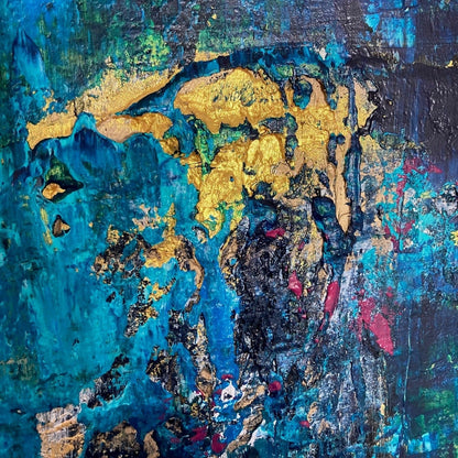 Abstraktes Gemälde kaufen - Maui 100x80 cm - gemaelde - kaufen - sabine - runge - muenchen