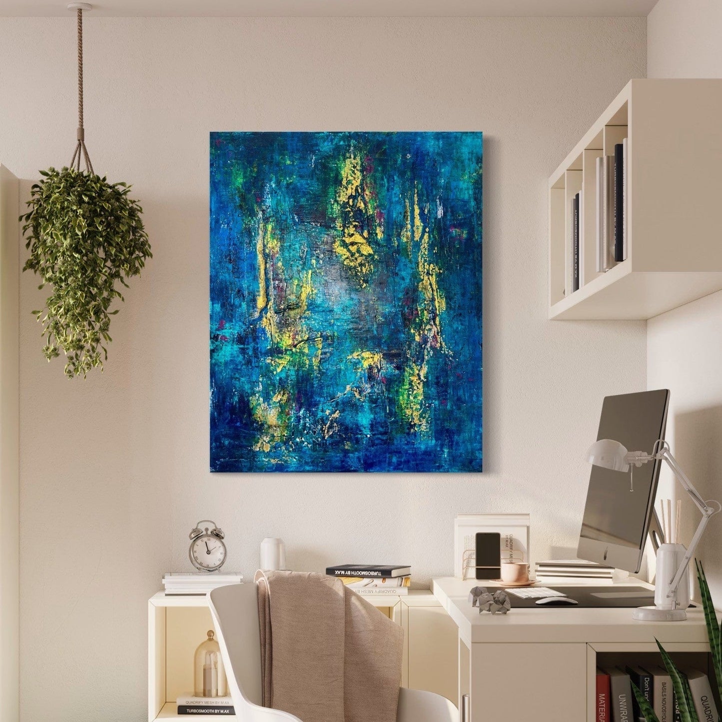 Abstraktes Gemälde kaufen - Maui 100x80 cm - gemaelde - kaufen - sabine - runge - muenchen