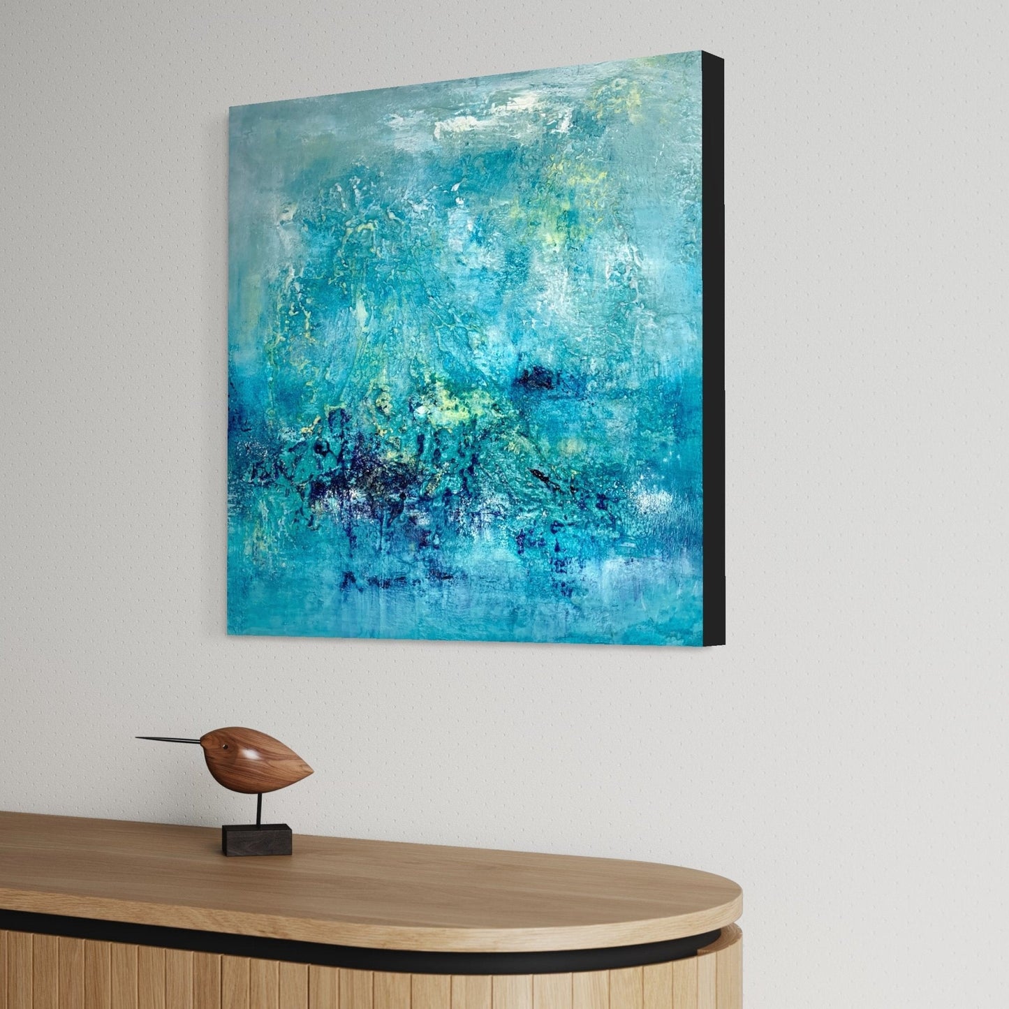 Abstraktes Gemälde kaufen - Ocean of Clouds 60x60 cm - gemaelde - kaufen - sabine - runge - muenchen