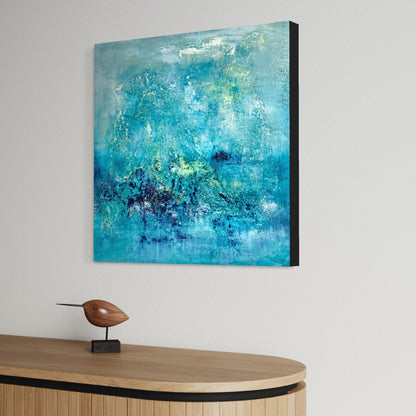 Abstraktes Gemälde kaufen - Ocean of Clouds 60x60 cm - gemaelde - kaufen - sabine - runge - muenchen