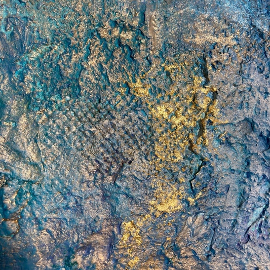 Abstraktes Gemälde kaufen - Scent of the Sea 120x100 cm - gemaelde - kaufen - sabine - runge - muenchen