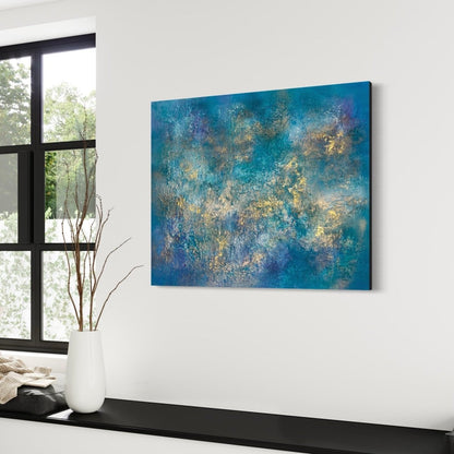 Abstraktes Gemälde kaufen - Scent of the Sea 120x100 cm - gemaelde - kaufen - sabine - runge - muenchen
