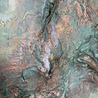 Abstraktes Gemälde kaufen - Terre Verde 60x60 cm - gemaelde - kaufen - sabine - runge - muenchen
