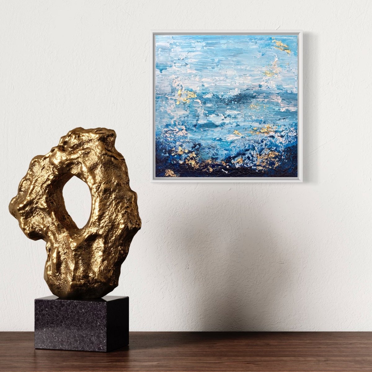 Gemälde kaufen | Aquarius 30x30 cm-gemaelde-kaufen-sabine-runge-muenchen