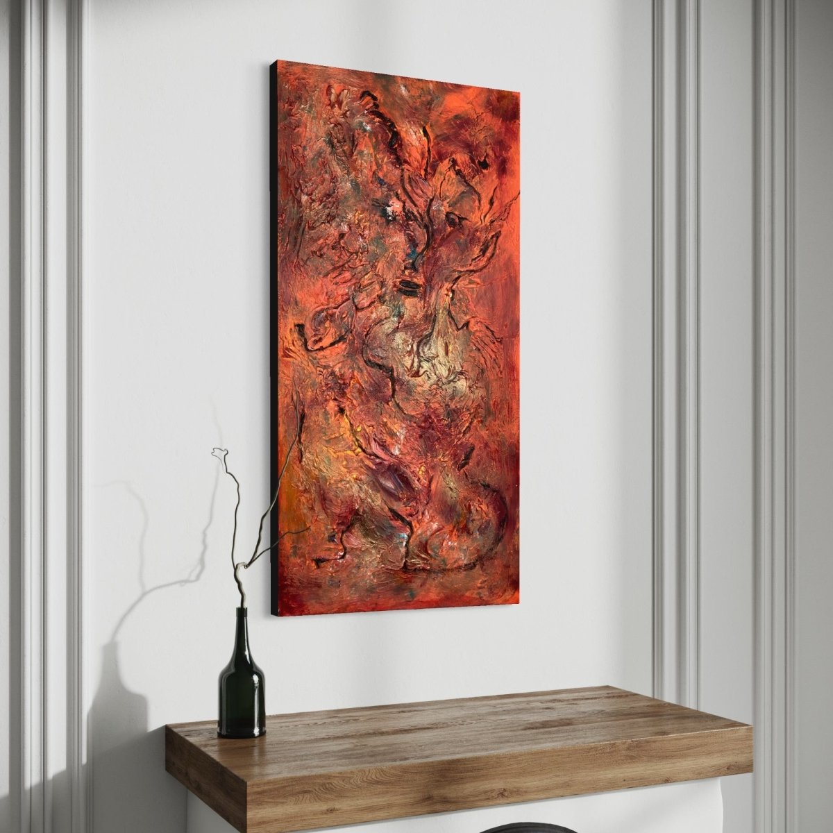 Gemälde kaufen | Firewolf 120x60 cm-gemaelde-kaufen-sabine-runge-muenchen