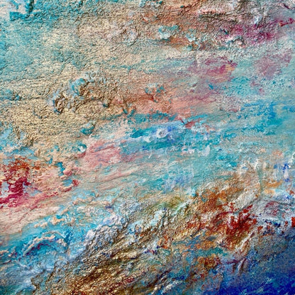 Gemälde kaufen | Sunset Moment 60x60 cm-gemaelde-kaufen-sabine-runge-muenchen